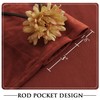 StangH Rust Velvet Curtains for Bedroom, Luxury Room Darkening Window