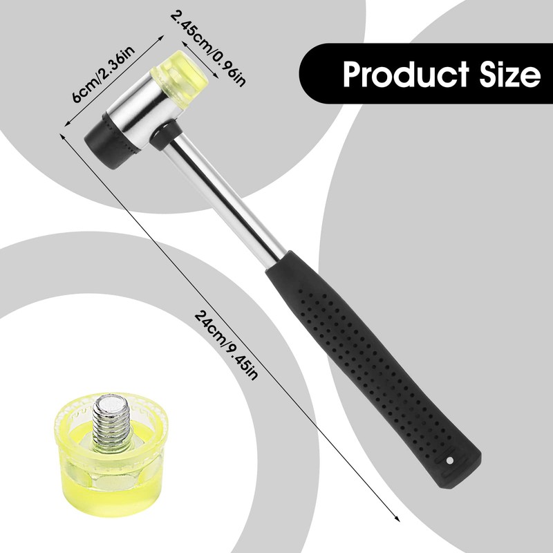 Thinp Rubber Mallet, Diameter 25 mm, Double Head Rubber Mallet,