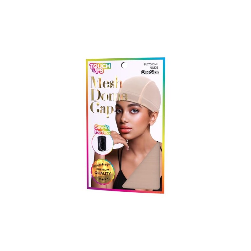 TouchUps Mesh Dome Wig Cap For Wig Making Stretchable Dome