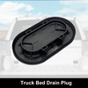 Truck Bed Front Panel Oval Drain Plug Cover Cap Compatible