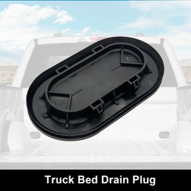 Truck Bed Front Panel Oval Drain Plug Cover Cap Compatible with Ford F150 1997-2024, F250 F350 2017-2024, F450 F550 Replace 4L3Z-99277B76-AA (1pcs)