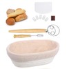 Complete Sourdough Bread Baking Supplies,Sourdough Starter Kit,CAASFOOY Bread Proofing Basket