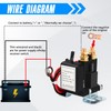 JESTMOTOR 500A Remote Battery Disconnect Switch, 12V DC Car Kill