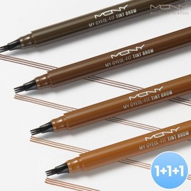 1+1+1  마이결핏 삼지창 눈썹 타투펜 0.8g 4종 /아이브로우 눈썹펜슬 브로우 틴트 1+1+1 MyJuelip Three-in-One Eyebrow Tattoo Pen 0.8g 4 Types / Brow Pencil Brow Tint