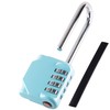 KAWAHA CL21AS 2.6 Inch Long Shackle Combination Lock, 4 Digit