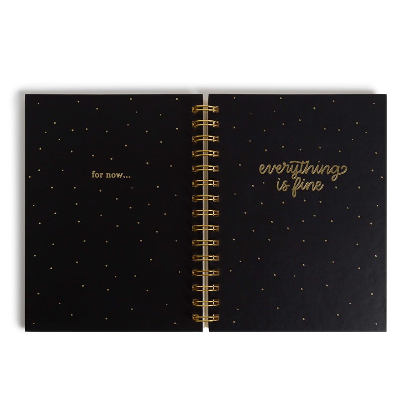 U Brands Everything is Fine Classic Spiral Journal with 2