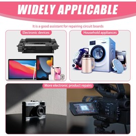 2 PCS Solder Wick Braid, Desoldering Braid with Flux No-Clean Electronic Desoldering Copper Wire, Desoldering Wick Braid Remover, Desolder Soldering 2.5mm