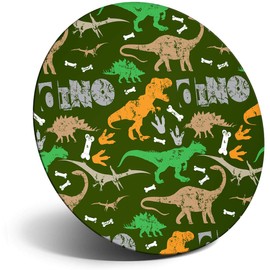 Destination Vinyl ltd Magnet for Refrigerator, Fridge - Rustic Dinosaur T-Rex Dino Kids for Office, Cabinet and Whiteboard, Magnetic Stickers, 14739