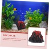CORHAD Volcano Decoration Aquarium Bubbler Ornament for Fish Tank Landscaping