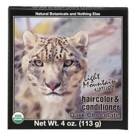 LIGHT MOUNTAIN Natural Hair Color 3 Piece - Dark Chocolate, 12 Ounce, Brown (187012)
