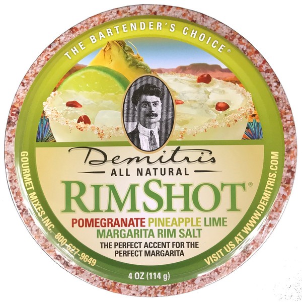 Demitri's RimShot, Margarita Rim Salt, 4 Ounce Tin