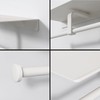 Danpoo Bathroom Toilet Paper Holder with Shelf, Wall Mount, Double