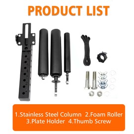 EVERYMATE Seated Leg Strength Extension Equipment and Curl Athletic Practice Machine,Adjustable Leg Fitness Equipment Attachment, Fitness Squat Rack Accessories( 5/8 inch Aperture Rack Hole)