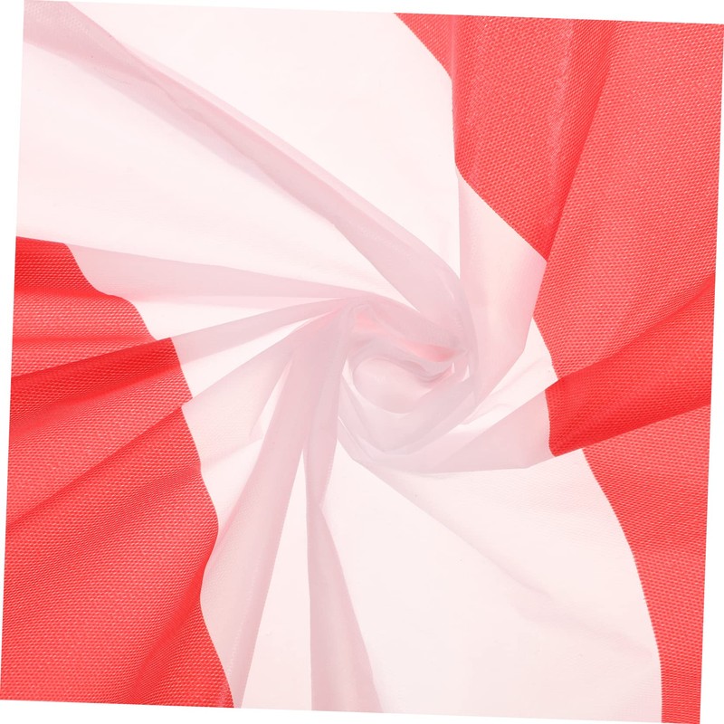 Mikinona Striped Tablecloth Red White Party Table Cover Decorative for