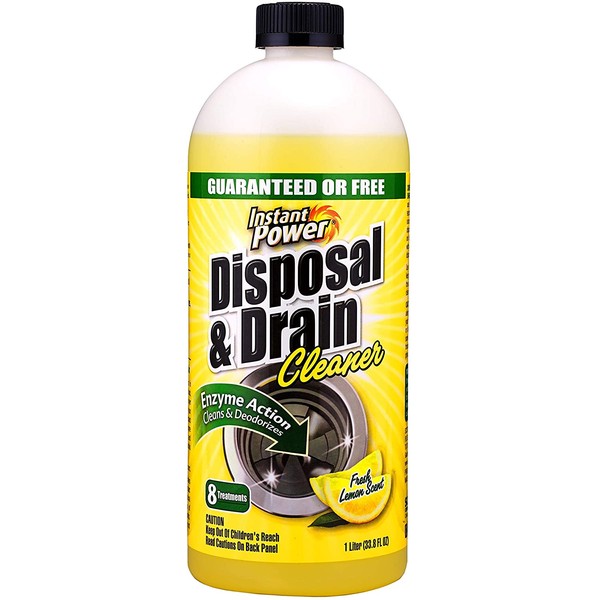 Instant Power 1501 Disposal and Drain Cleaner, Lemon Scent, 1 Liter