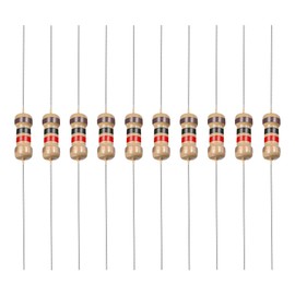 YOKIVE Pack of 200 Carbon Film Resistors 1/4 W 1K Ohm 5% Tolerances Resistance Good for Crafts Electronic Projects (4 Colour Band 1.77 x 0.09 Inches)