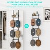 HapiRm Over Door Hat Rack - Wall Mounted Hat Organizer