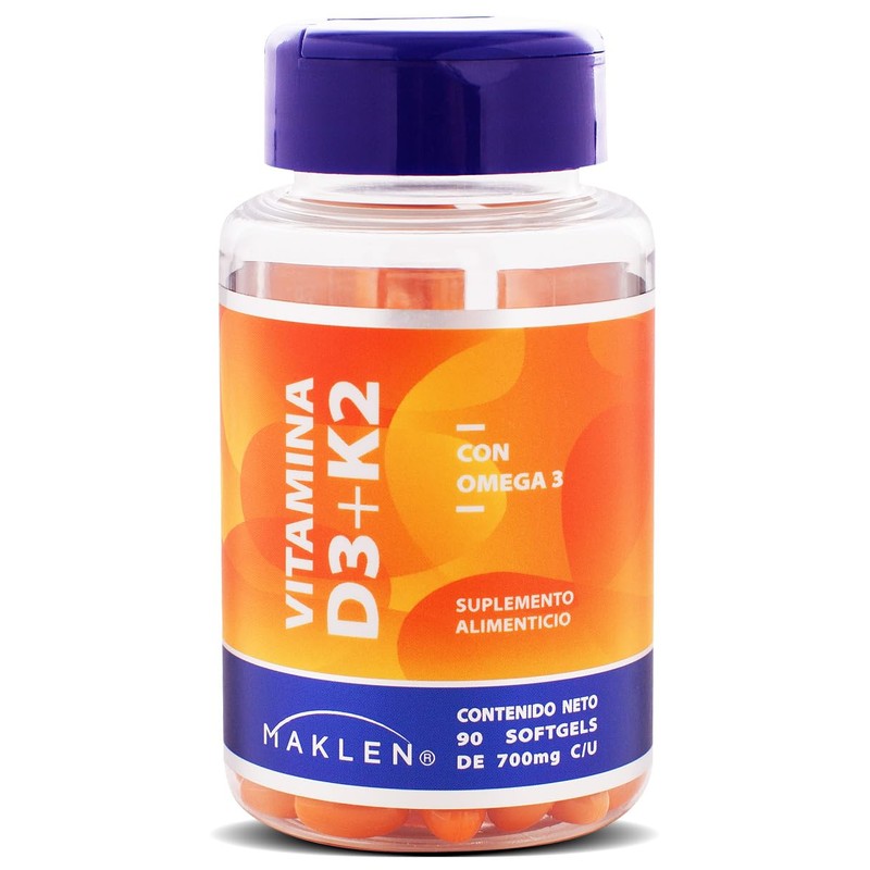 D3 + K2 - Maklen Vitamina D3 con K2 y