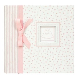 CR Gibson Bound Photo Journal Album with Space for Journaling and CD Storage Pocket, Thank Heaven for Little Girls Baby Album,