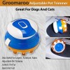 Spark Innovations Groomaroo Adjustable Cordless Pet Trimmer massages and trims