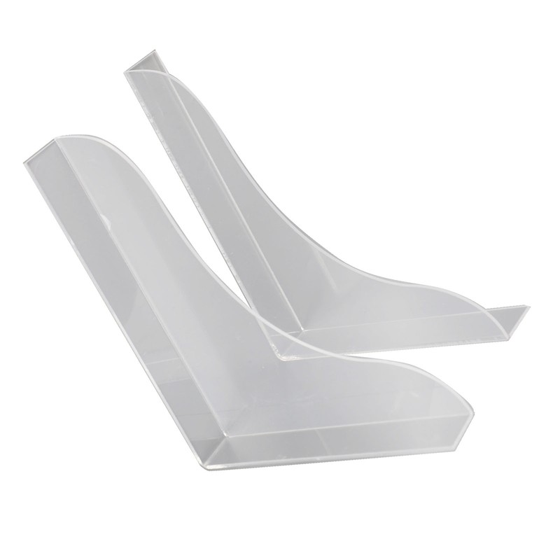 2 Pcs Bathtub Splashing Guard Acrylic Shower Tub Corner Water