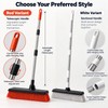 Rubber Broom for Pet Hair Removal with Washable Bristles and