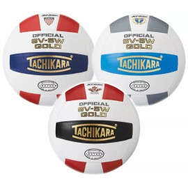 Tachikara SV-5W GOLD Volleyball - Red/Navy