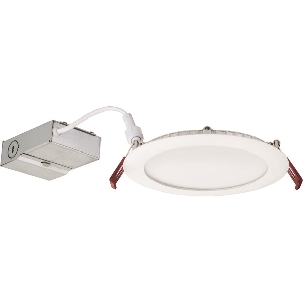 Lithonia Lighting WF6 LED 30K MW M6 13W Ultra Thin 6" Dimmable LED Recessed Ceiling Light, 3000K, White