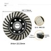 SHDIATOOL Diamond Grinding Cup Wheel 115mm / 4.5 Inch Turbo