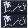GORGECRAFT 4 Sheets Sunset Graphics and Stickers Sun and Wave