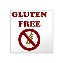 CafePress Gluten Free Square Sticker 3 X 3 Square Bumper Sticker Car Decal