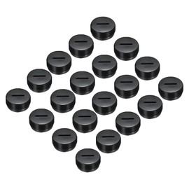 sourcing map Carbon Brush Holder Cap Motor Electric Brush Plastic Cover Thread Black 22mm/0.86 Inch OD Pack of 30