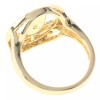 neXxtten Gold Tone Gold Plated Ring With Clear Rhinestone -
