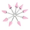50 Pcs Grinding Bits Ceramic Triangular Cone Aluminum Oxide Grinding