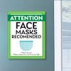 ExcelMark Face Masks Recommended Decal Thank You for Keeping Us