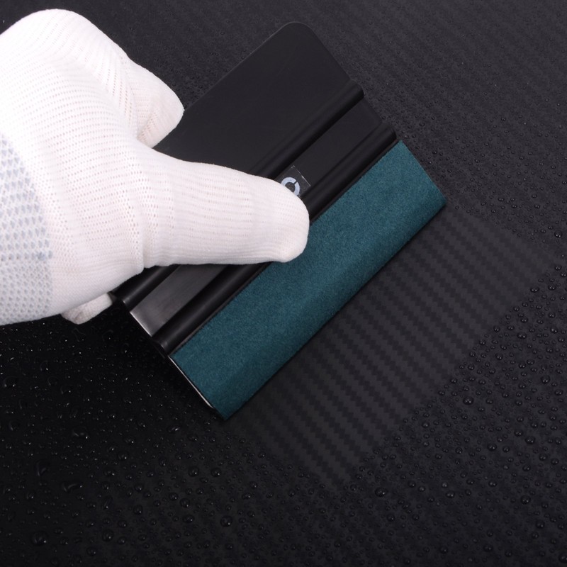 FOSHIO Vinyl Wrap Squeegee 4 Inch with Micro Fiber Suede