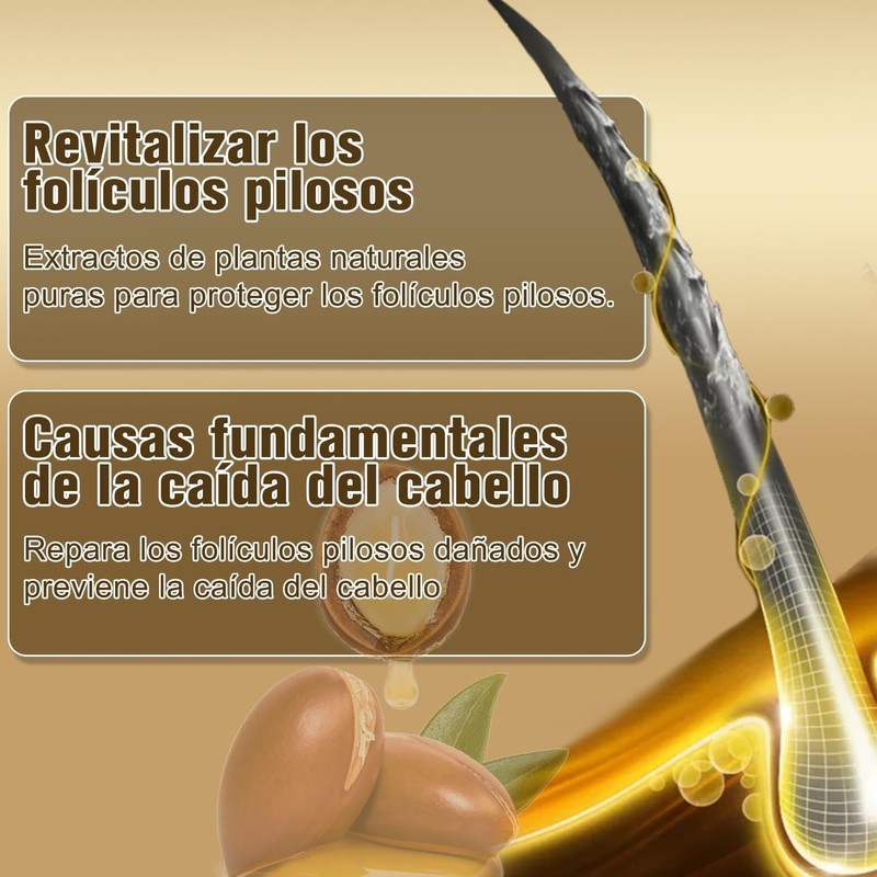 2PC Shampoo Romero, Batana Rosemary Onion 3 en 1 Shampoo,