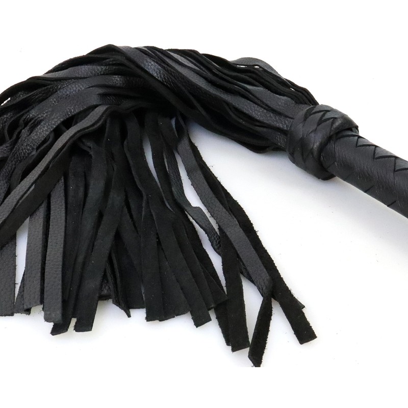 MarquiseDeBliss Genuine Leather Handcrafted Gentle Horse Whip - Thick Equestrian