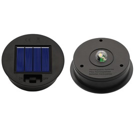 YJFWAL 1P Solar Light Replacement Top(Top Size 3.15 inch, Bottom Size 2.76 inch) LED Solar Panel Lantern Lid Lights for Lanterns Garden Patio Decor(Warm White)