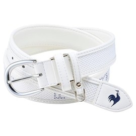 Cox Sportif Golf LG4FBL00L Women's Mesh Belt, 0.8 inch (20 mm) Width, Maximum Length 37.4 inches (95 cm), Stretch, Sports, Comfortable, Golf,, WH00 (white)