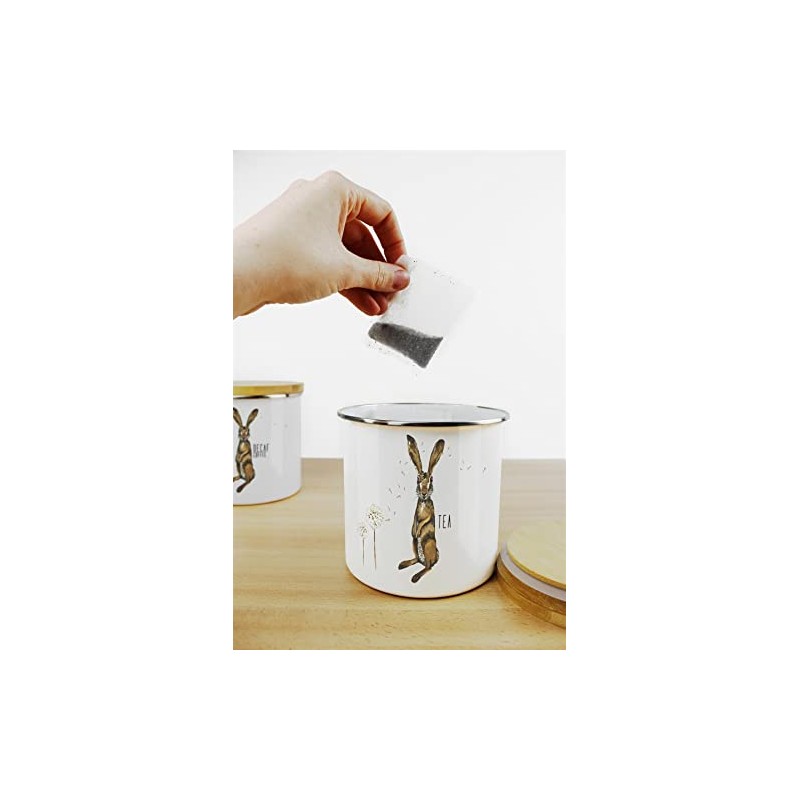 Purely Home Hares and Dandelions Earl Grey Tea Storage Canister