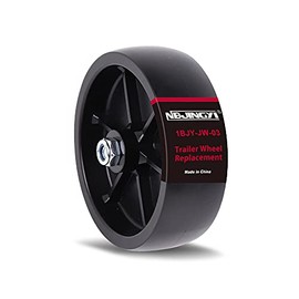 NBJINGYI 6" Trailer Swirl Jack Caster Wheel Replacement 1200lbs Capacity with Bolt and net