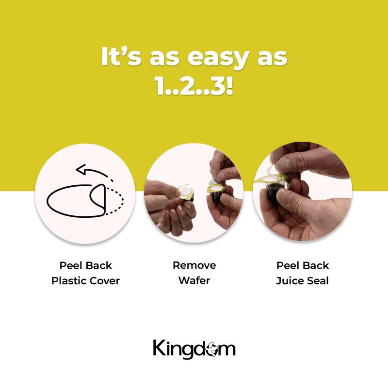 Kingdom Prefilled Communion Cup with Wafers(250ct-white juice) Sealed in a