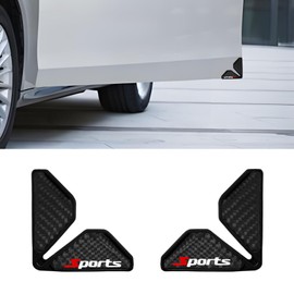 Lyxheth 2PCS Car Door Corner Protector Edge Guard, Car Door Edge Protector, Carbon Fiber Anti-Collision Cars Door Corner Trim, Self-Adhesive Doors Corner Scratch Sticker Film for Cars (Black Sport)