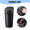 Sandfren Car Trash Can, Leakproof Mini Automotive Garbage Bin Side