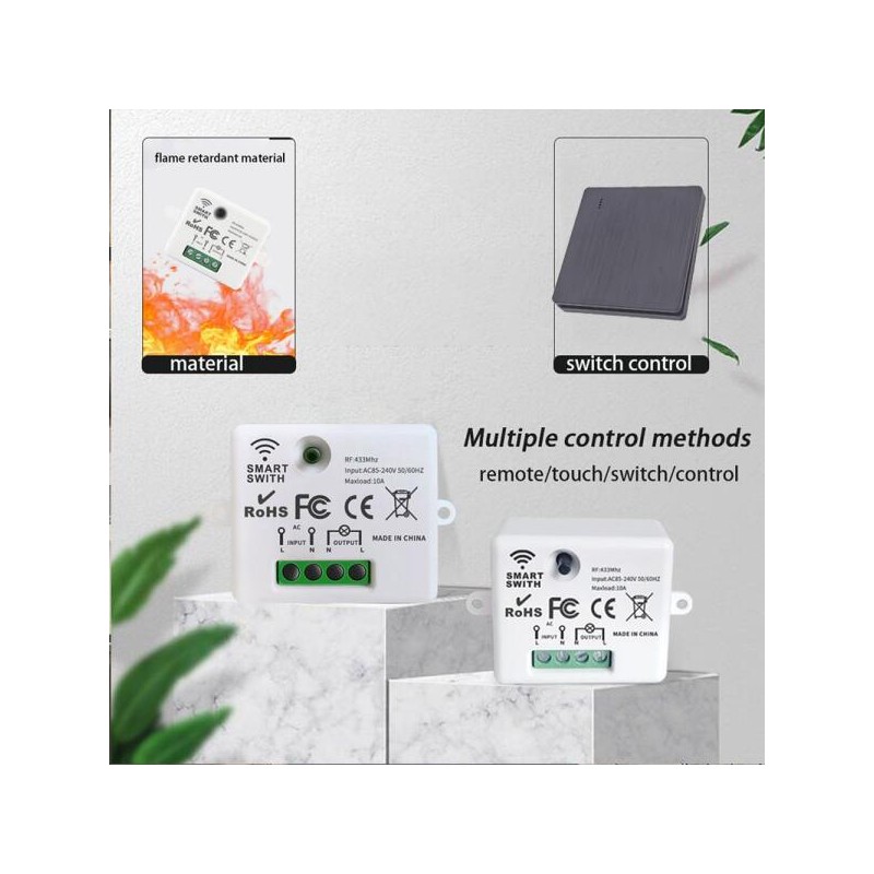 86 무선 스마트 RF 433Mhz 미니 100 스위치 릴레이 조명