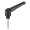 uxcell Adjustable Clamping Lever Handle M5 x 30mm Metric 304