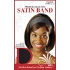 DONNA Satin Headbands for Women - Elegant Edge Control Accessory with Silk Scarf Design, BLACK COLOR 1PC