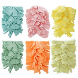 6 Layer Fleece Duster Refills for Swiffer Hand Duster, Zero Waste, Reusable and Washable Replacement Dusters for Cleaning Ceiling Fan Hardwoods (6 Pack-Multicolour-A)