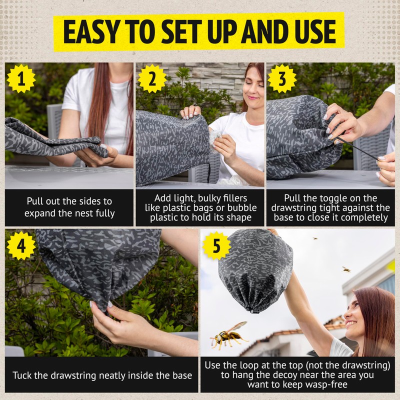 Super Ninja Fake Wasp Nest - 2 Pack, Wasp Nest